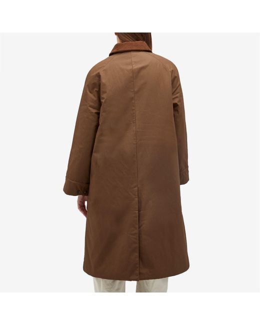 【関税込み】Holzweiler ブラウン Debbie オイル コート Holzweiler Debbie Oiled Jacket in Brown | Lyst UK