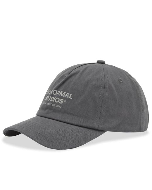 Pas Normal Studios Gray Off-Race Cotton Cap for men