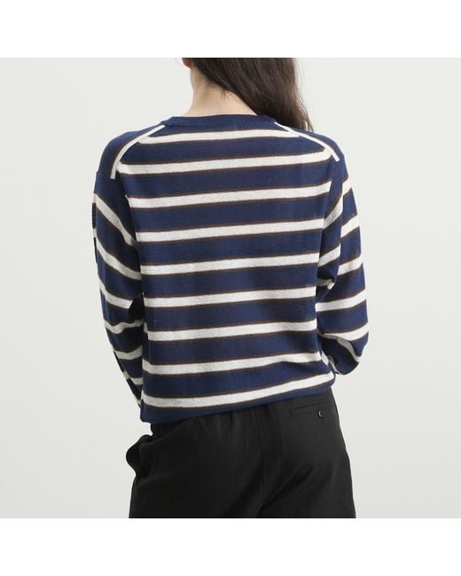 NOTHING WRITTEN Blue Stripe Jumper