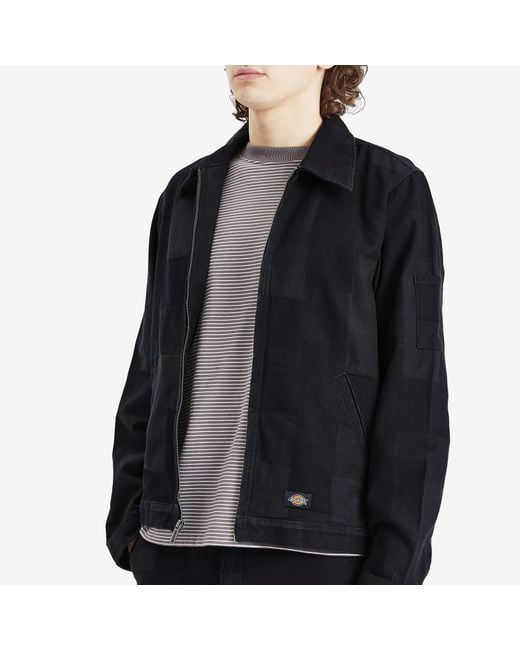 Dickies Black Jacquard Eisenhower Jacket for men