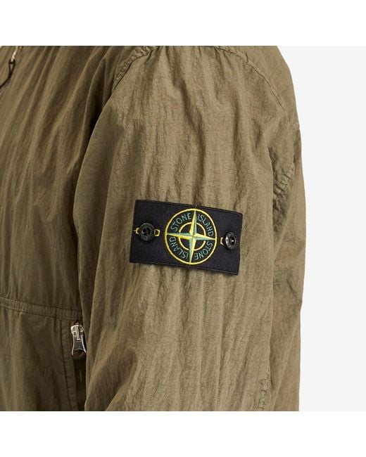 Stone Island Green Nylon Metal Watro-Tc Econyl Bomber Jacket for men
