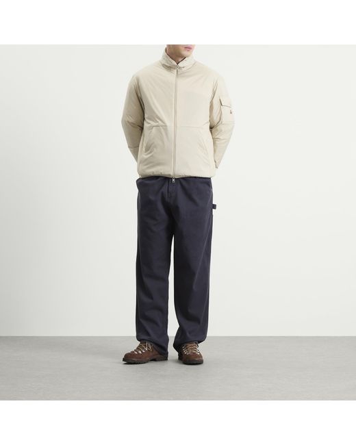 Moncler Blue Gabardine Cotton Trousers for men