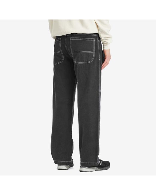 Dickies Gray Denim Double Knee Pants for men