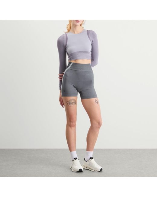 On Shoes Purple Studio Knit Lg-T Crop