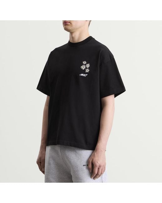 MKI Miyuki-Zoku Black Hibiscus T-Shirt for men