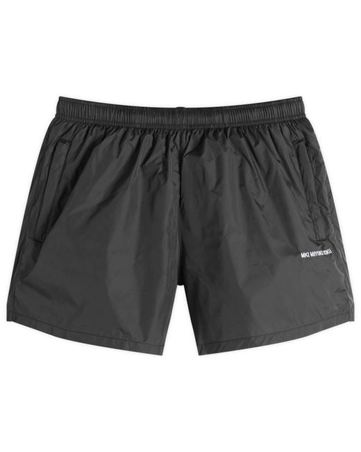 MKI Miyuki-Zoku Black Swim Shorts for men