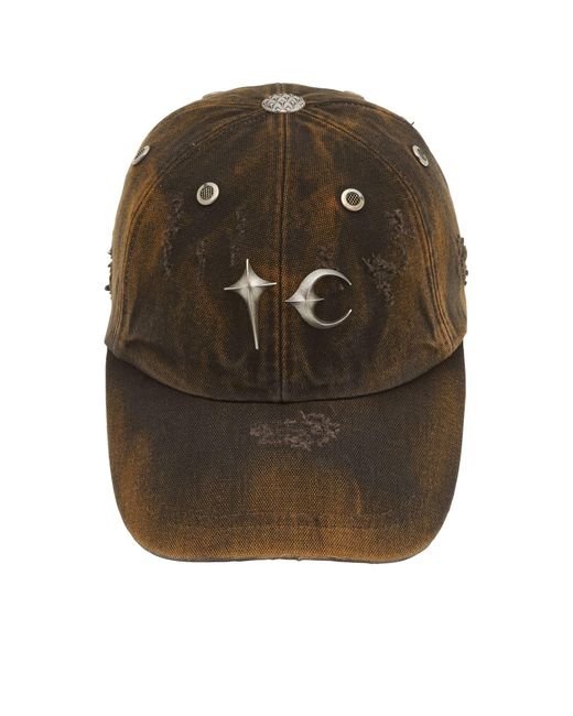 THUG CLUB Brown Faded Cap for men