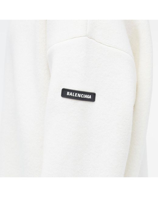 Balenciaga White Crew Knit for men