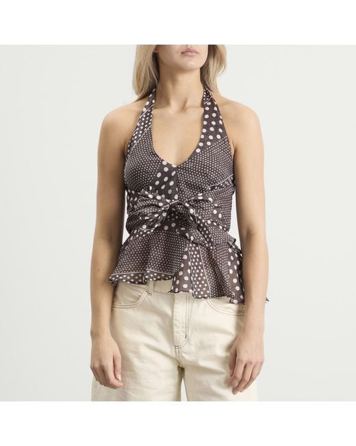 Damson Madder Brown Leandra Halter Cami