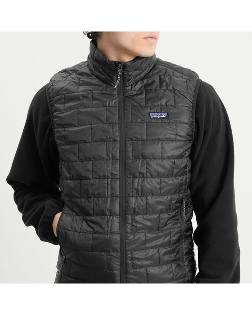 Patagonia Black Nano Puff Vest for men