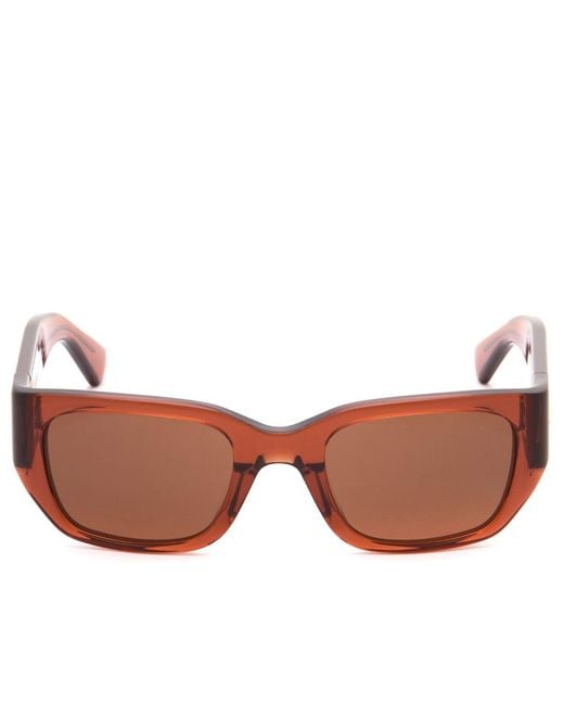 Bottega Veneta Brown Bottega Veneta Bv1400S Intrecciato Wirecore Sunglasses