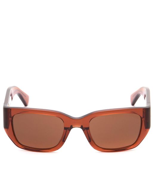 Bottega Veneta Brown Bottega Veneta Bv1400S Intrecciato Wirecore Sunglasses