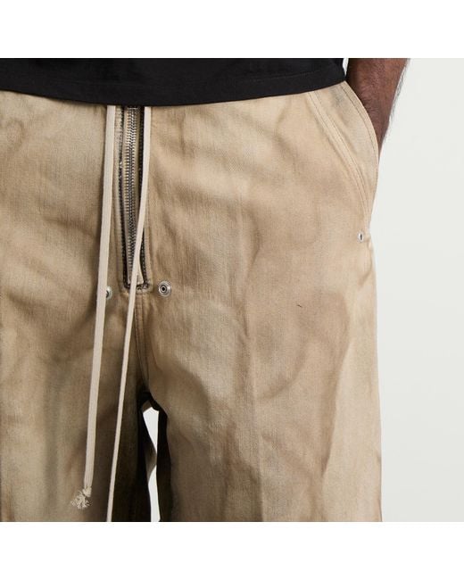 Rick Owens Natural Wide Bela Denim Pants for men