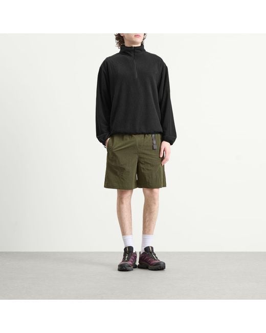 Mellow Clo Black Summit Half Zip Fleece for men