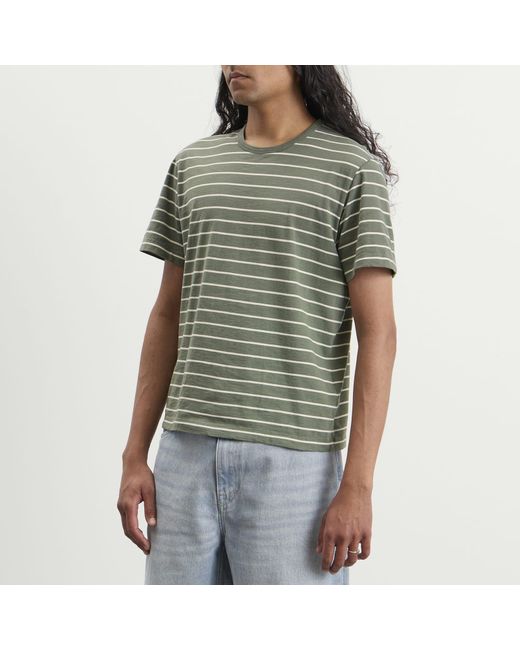 Ronning Green End. X Striped Tee for men