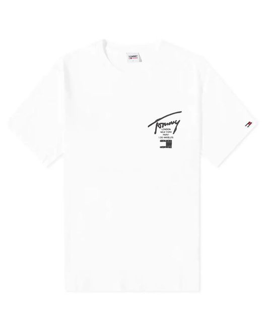 Tommy Hilfiger White Classic Spray T-Shirt for men
