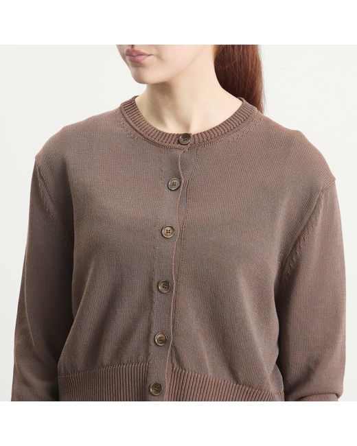 Our Legacy Brown Micro Cardigan