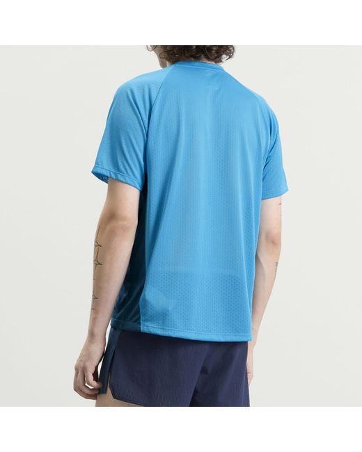 New Balance Blue Viz-Tech Run T-Shirt for men