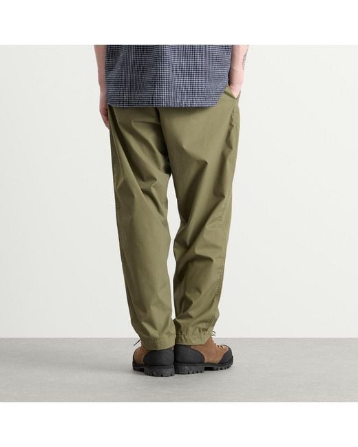 Universal Works Green Recycled Poly Tech Pleated Track Pant for men
