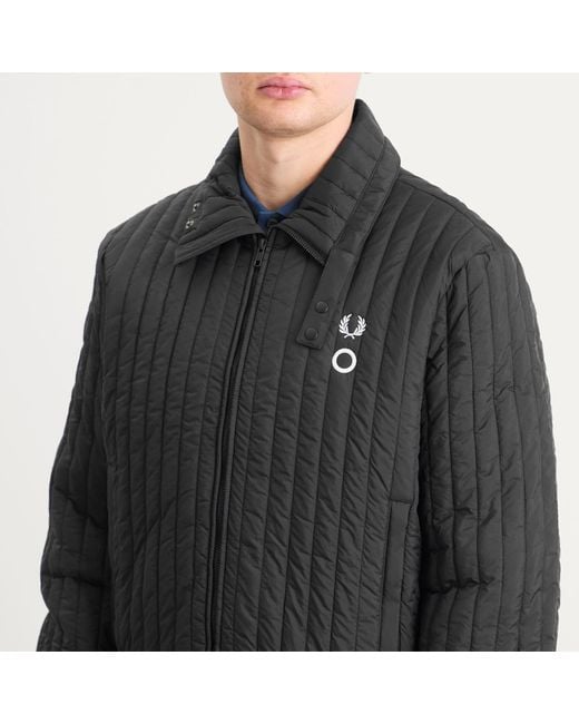 Fred Perry Black X Craig Quilted Jacket for men