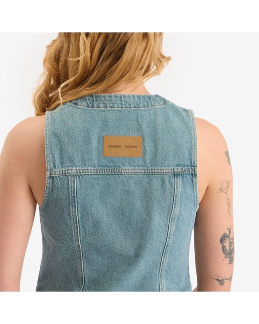 Samsøe & Samsøe Blue Sabeth Denim Vest