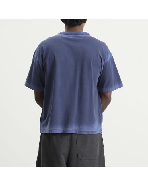 YMC Blue Spray Triple Pocket T Shirt for men