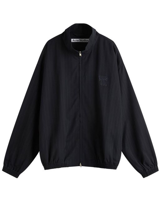 Acne Studios Olandios Vis Pinstripe Blouson in Black for Men | Lyst