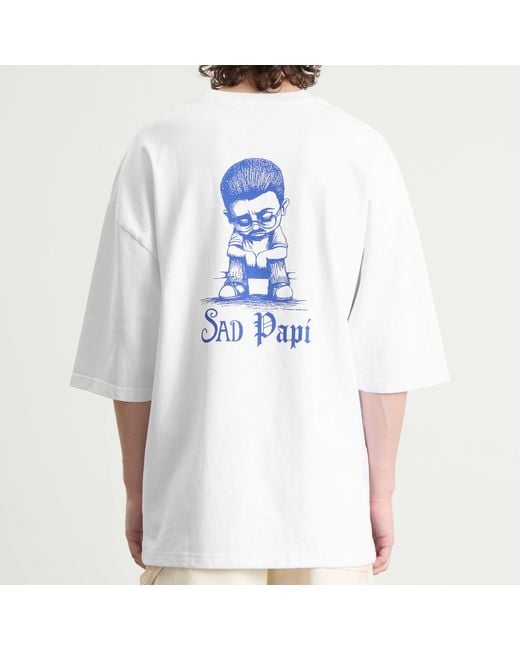 Willy Chavarria White Sad Papi Tee for men
