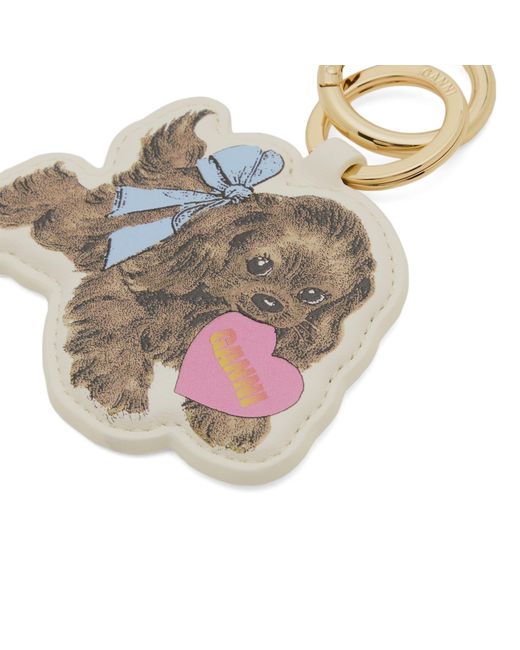 Ganni Pink Dog Keyring