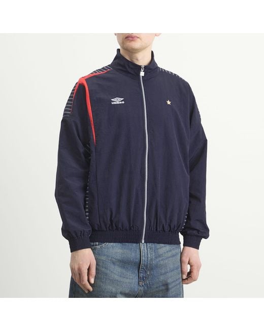 Umbro Blue Relaxed Track Jacket for men