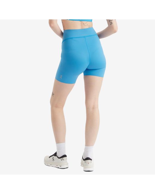 On Shoes Blue Train Cycling Shorts