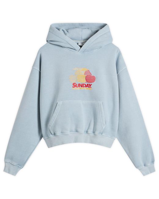 SUNDAYFRUITMARKET Blue Pigment Cherry Hoodie