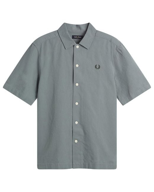Fred Perry Gray Logo Shirt for men