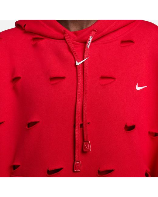Nike Red X Jacquemus Swoosh Hoodie Polyester