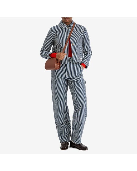 A.P.C. Gray Gustav Stripe Trousers