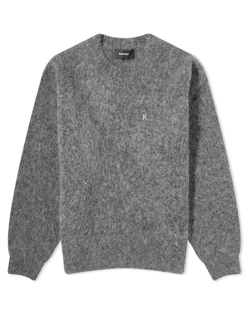 Represent Gray Alpaca Knit Sweat for men