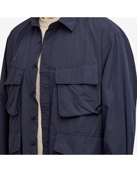 FRIZMWORKS Blue Cp Fatigue Shirt Jacket for men
