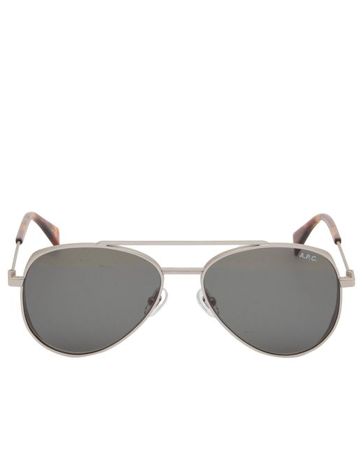 A.P.C. Metallic Bill Sunglasses for men
