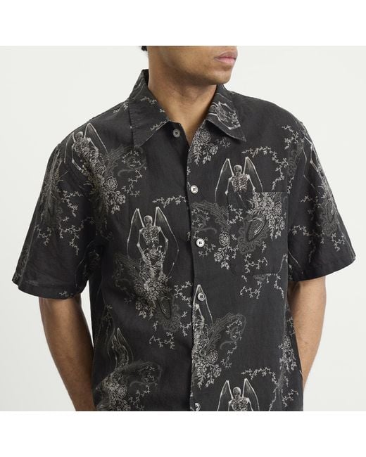 Our Legacy Black Print Every Shirt Shortsleeve for men