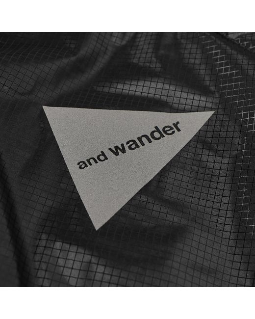 And Wander Black Sil Tote Bag for men