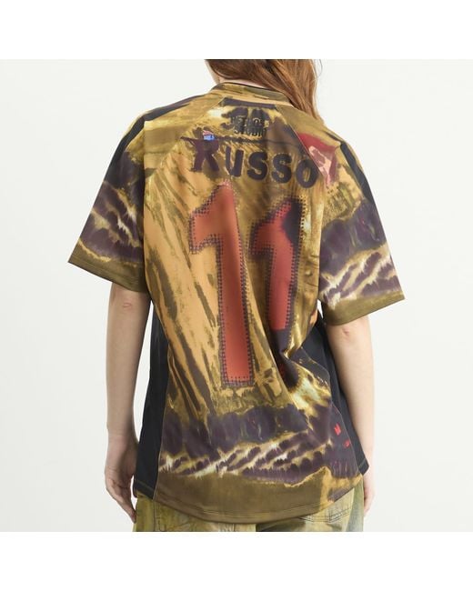 PAOLINA RUSSO Multicolor Sport Loose Fit Short Sleeve Top