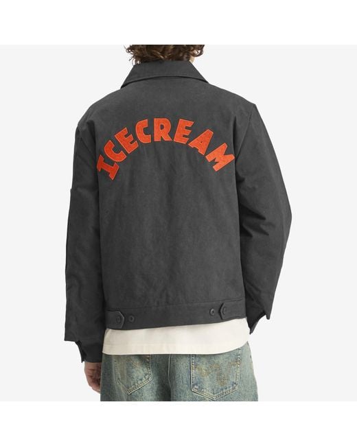ICECREAM Gray Cone Patch Work Jacket for men