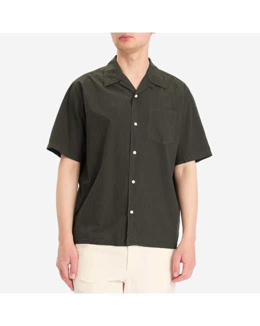 Norse Projects Green Carsten Cotton Tencel Shirt for men