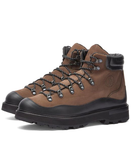 Moncler Brown Peka Trek Hiking Boots for men