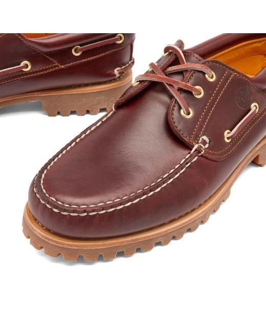 Timberland Brown 3-Eye Classic Lug Shoe for men