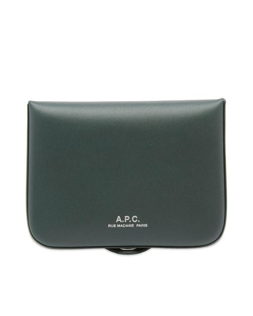 A.P.C. Green Josh Wallet for men