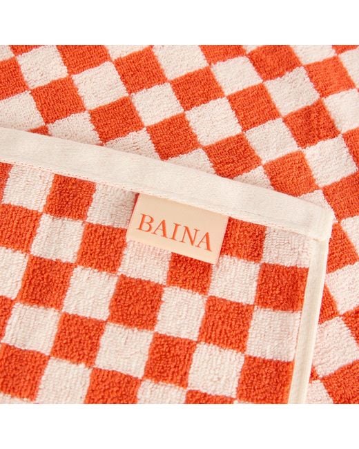 BAINA Red Josephine Hand Towel