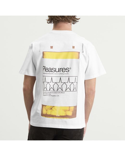 Pleasures White Supplements T-Shirt for men