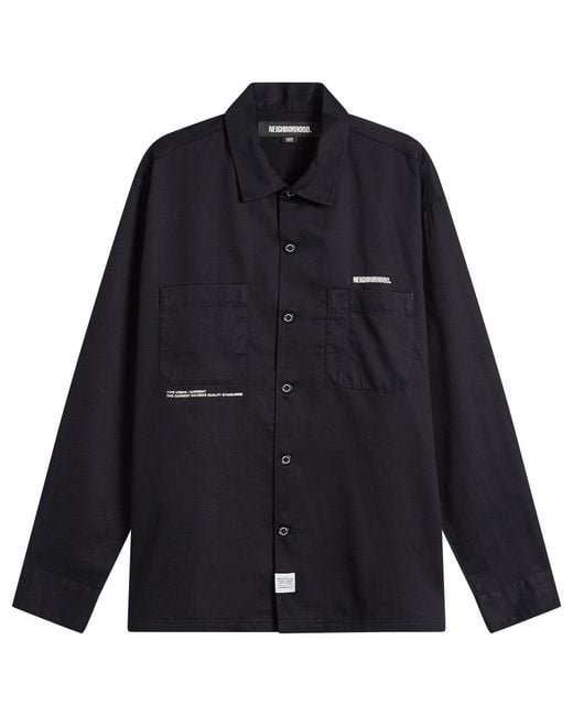 Neighborhood Black Classic Work Shirt for men