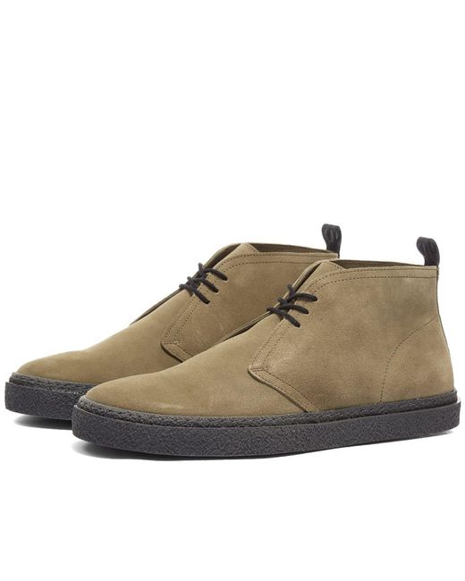 fred perry suede boots mens
